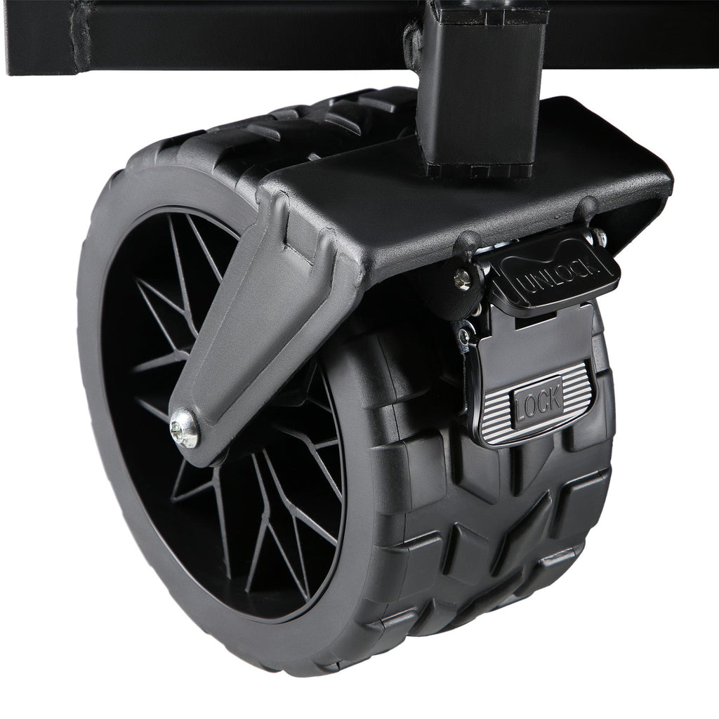 NILS Camp Opvouwbare Bolderkar - Zwart - 160L