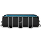 VirtuFit Rechthoekig Zwembad 400 x 200 x 122 cm - Antraciet - Inclusief Filterpomp