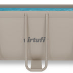 VirtuFit Rechthoekig Zwembad 400 x 200 x 122 cm - Beige - Inclusief Filterpomp