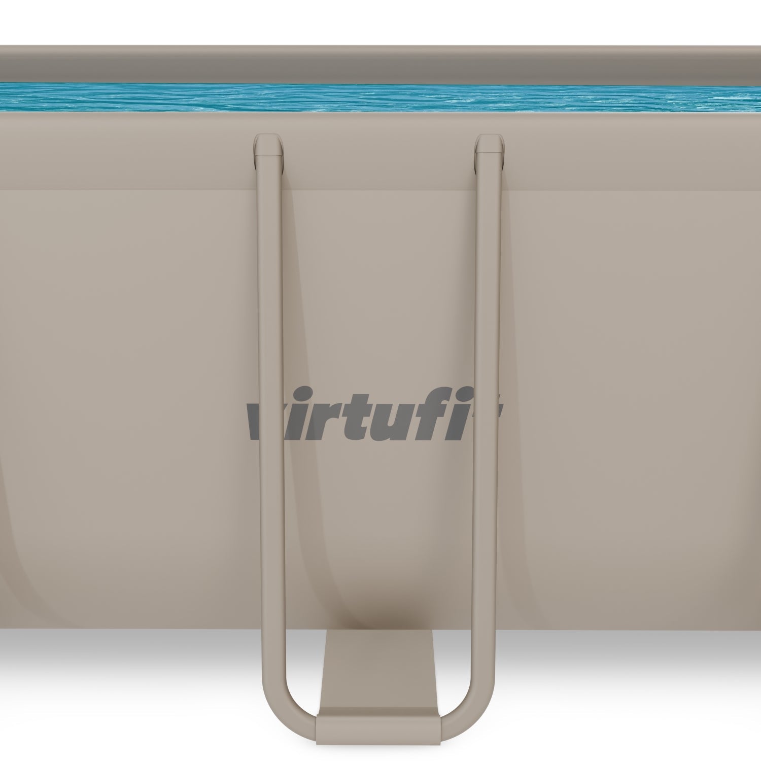 VirtuFit Rechthoekig Zwembad 400 x 200 x 122 cm - Beige - Inclusief Filterpomp
