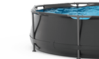 VirtuFit Rond Zwembad - Ø305 x 76 cm - Antraciet - Inclusief Filterpomp