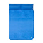 NILS Camp Zelfopblazende Slaapmat met Kussen - 2-persoons - Blauw