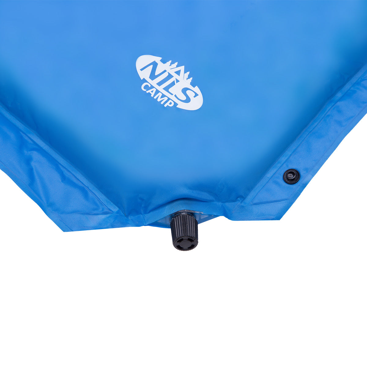 NILS Camp Zelfopblazende Slaapmat met Kussen - 2-persoons - Blauw