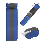 NILS Camp Zelfopblazende Slaapmat met Kussen - Blauw/Grijs