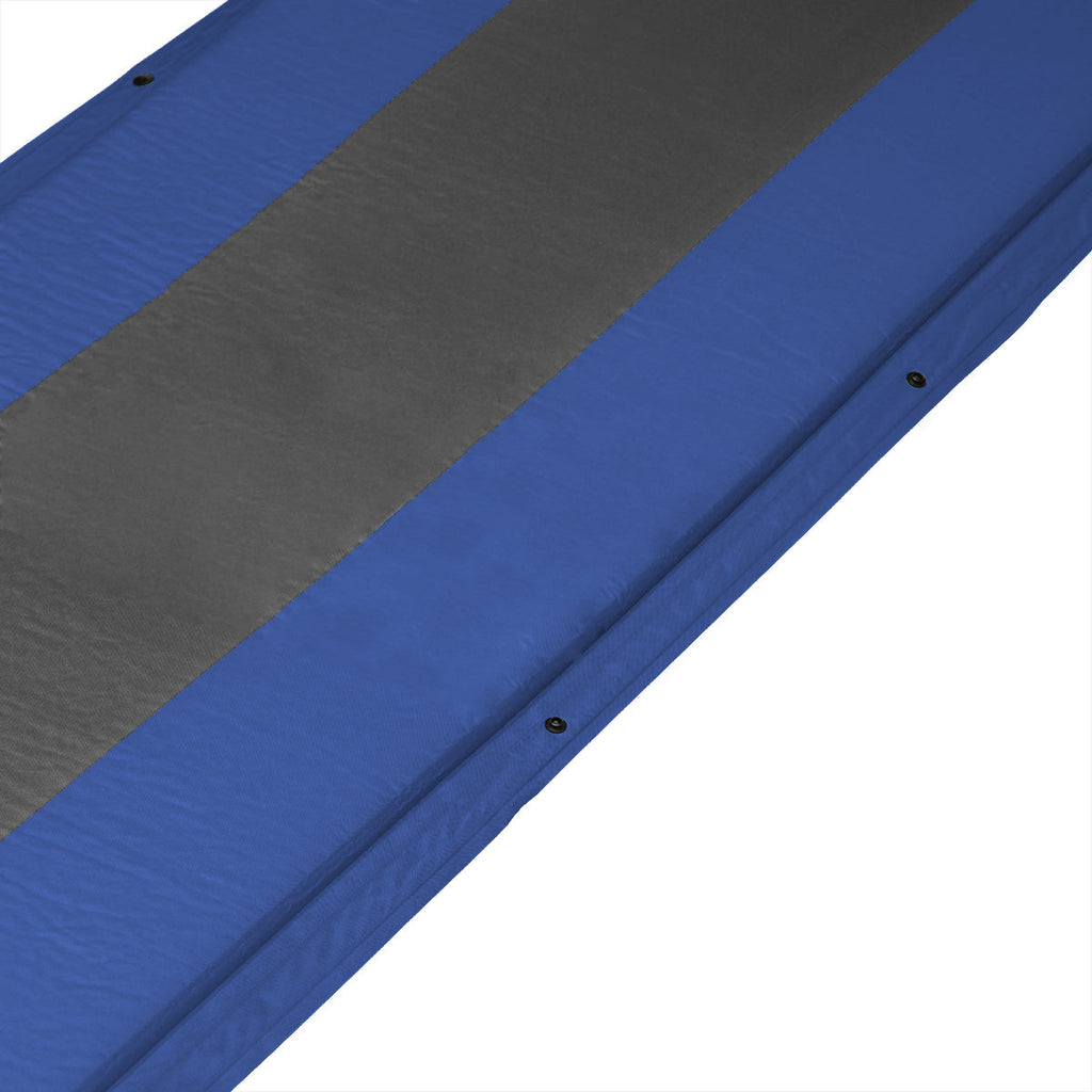 NILS Camp Zelfopblazende Slaapmat met Kussen - Blauw/Grijs
