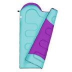 NILS Camp Slaapzak - Paars/Turquoise - Maat M