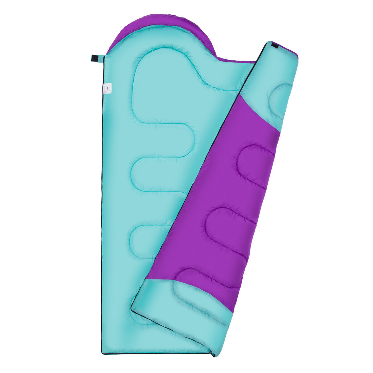 NILS Camp Slaapzak - Paars/Turquoise - Maat M