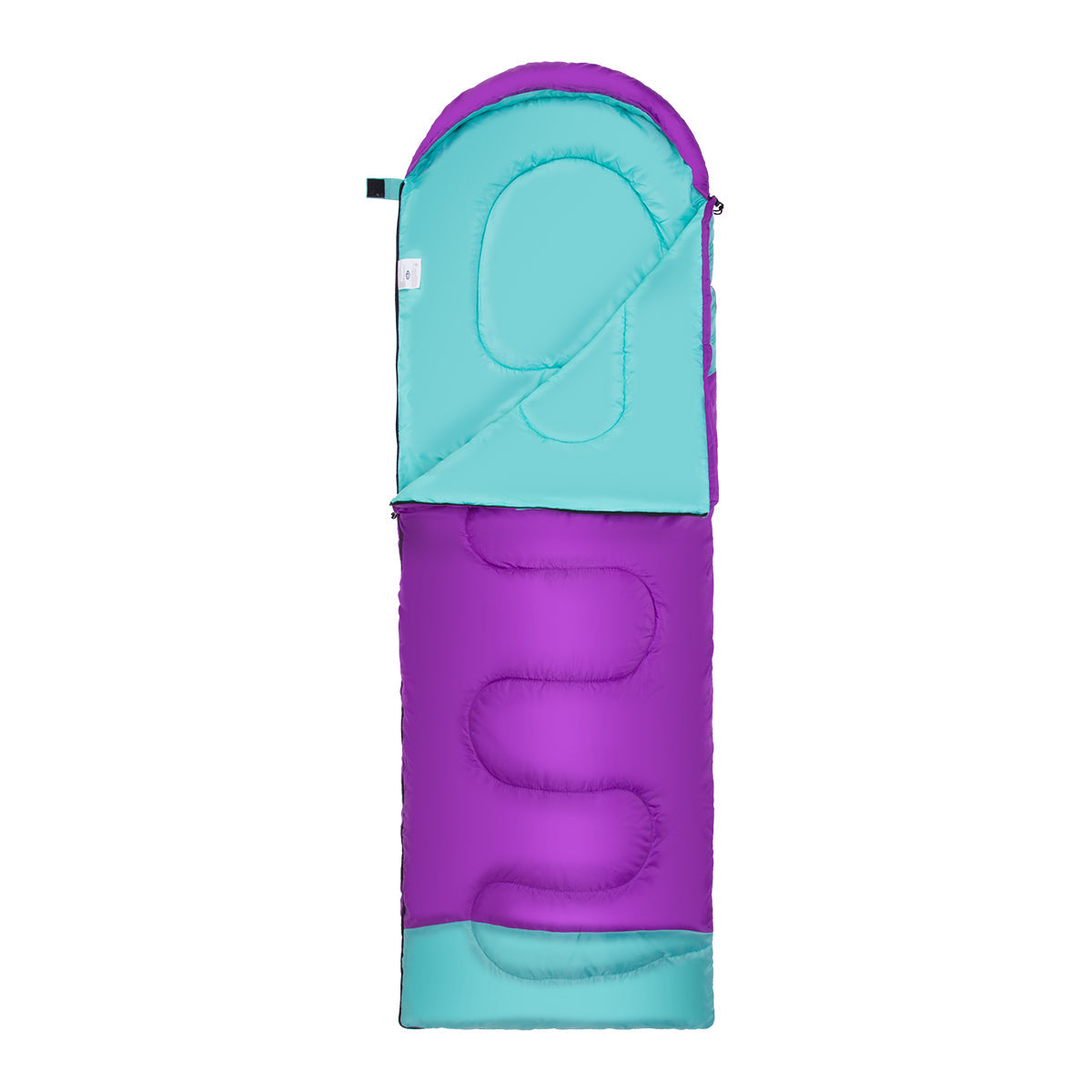 NILS Camp Slaapzak - Paars/Turquoise - Maat M
