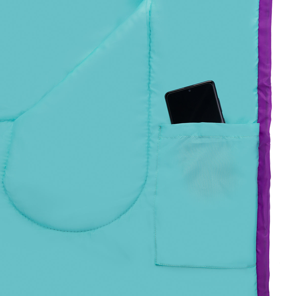 NILS Camp Slaapzak - Paars/Turquoise - Maat M