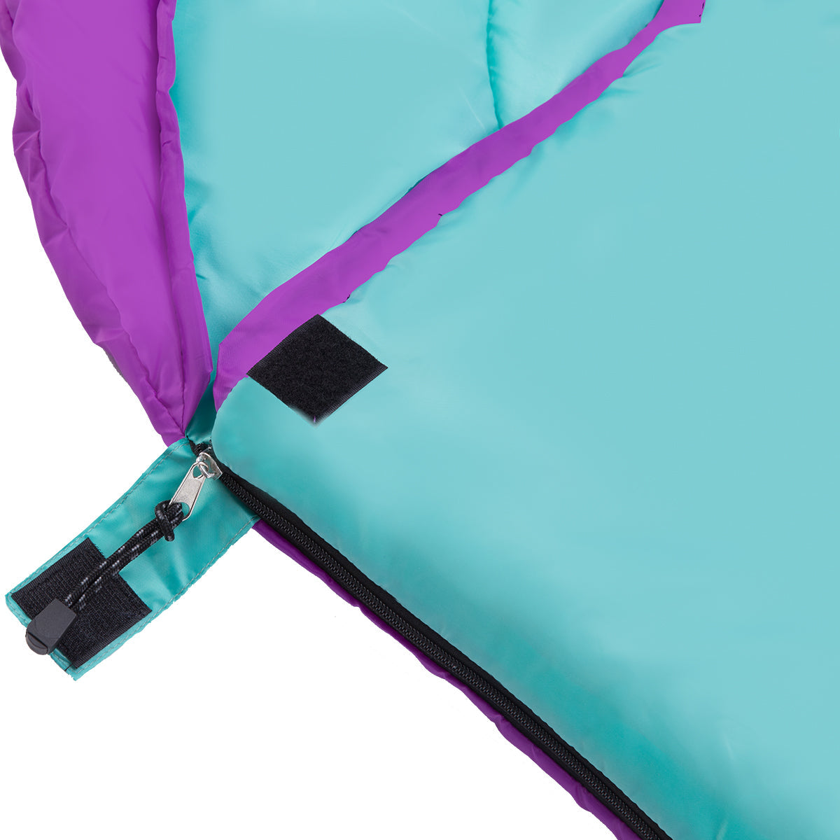 NILS Camp Slaapzak - Paars/Turquoise - Maat M
