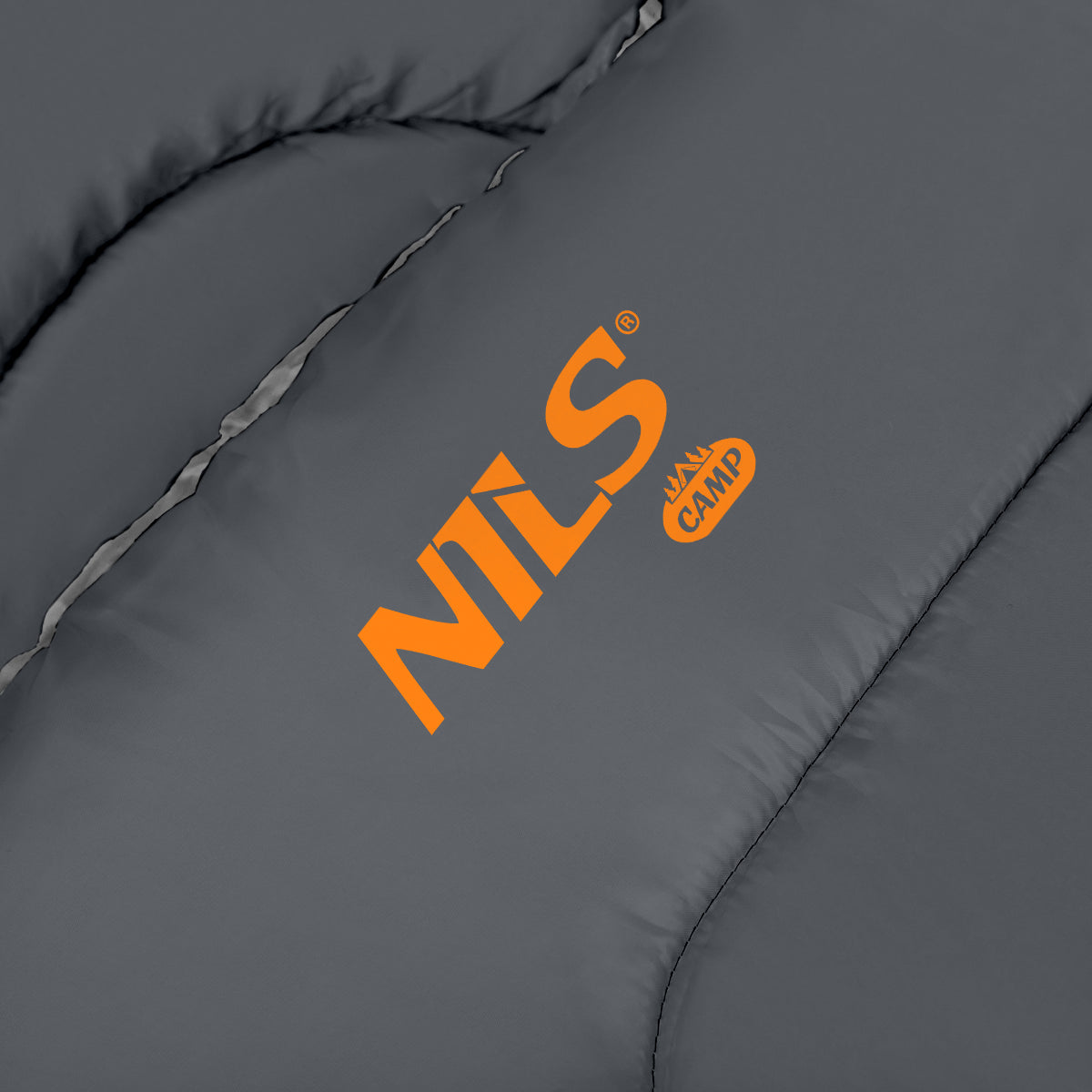 NILS Camp Slaapzak - Antraciet/Oranje - Maat L