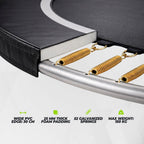 VirtuFit Premium Inground Trampoline met Veiligheidsnet - Zwart - 213 x 305 cm