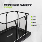 VirtuFit Premium Inground Trampoline met Veiligheidsnet - Zwart - 244 x 366 cm