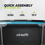VirtuFit Rond Zwembad - Ø305 x 76 cm - Antraciet - Inclusief Filterpomp