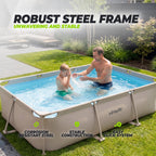 VirtuFit Rechthoekig Zwembad - 300 x 210 x 66 cm - Beige