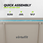 VirtuFit Rechthoekig Zwembad - 260 x 180 x 66 cm - Beige
