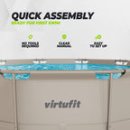 VirtuFit Rond Zwembad - Ø366 x 100 cm - Beige - Inclusief Filterpomp