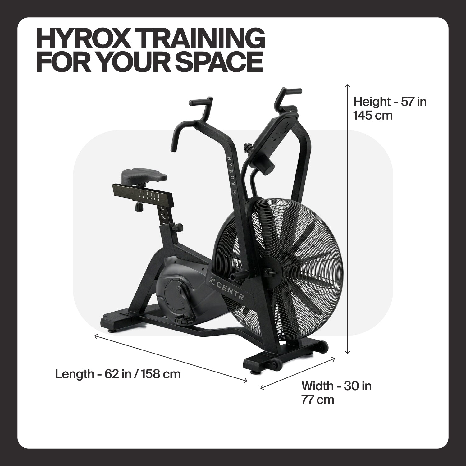 Centr x HYROX Perform Series Air Bike