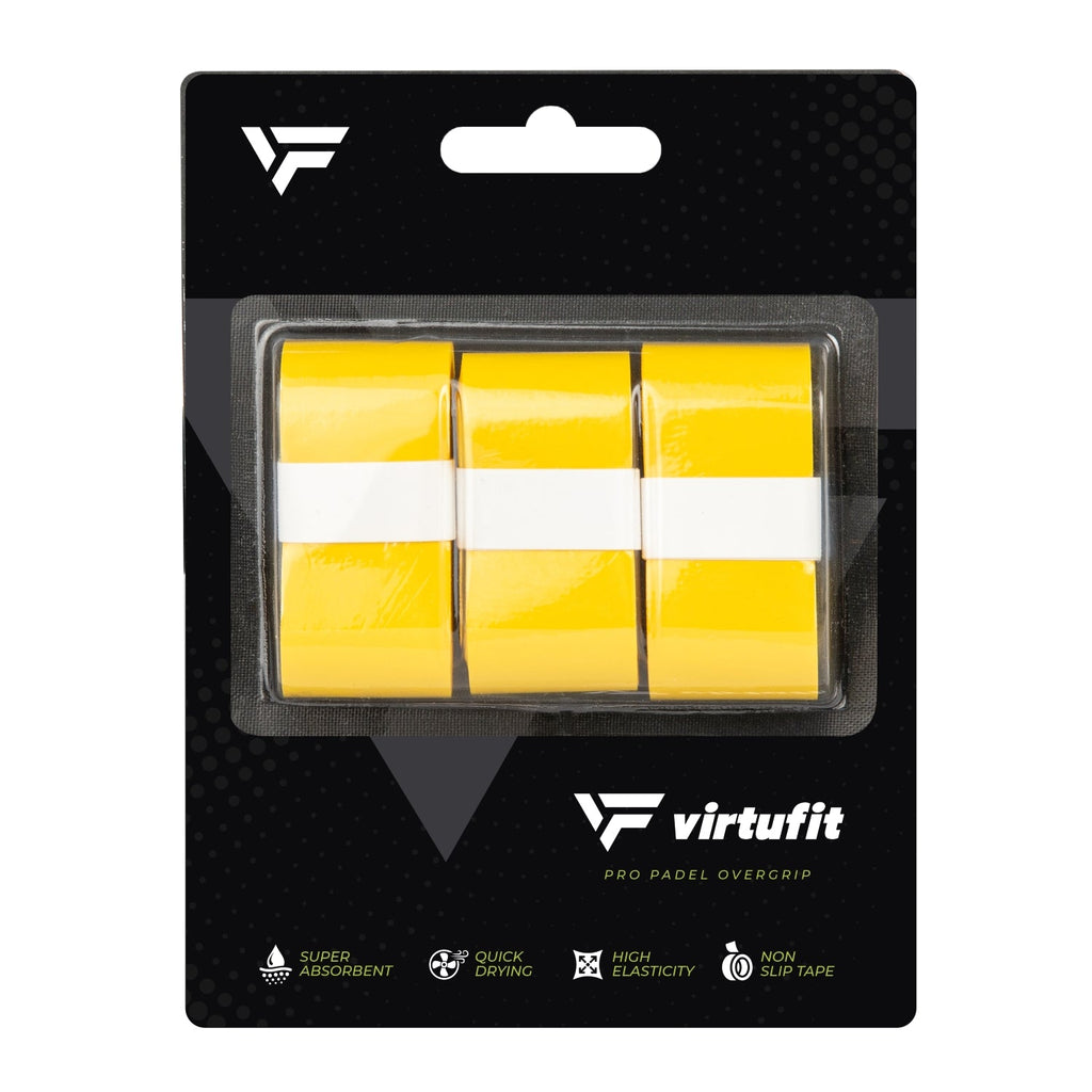 VirtuFit Pro Padel Overgrip - Geel - 9 Stuks