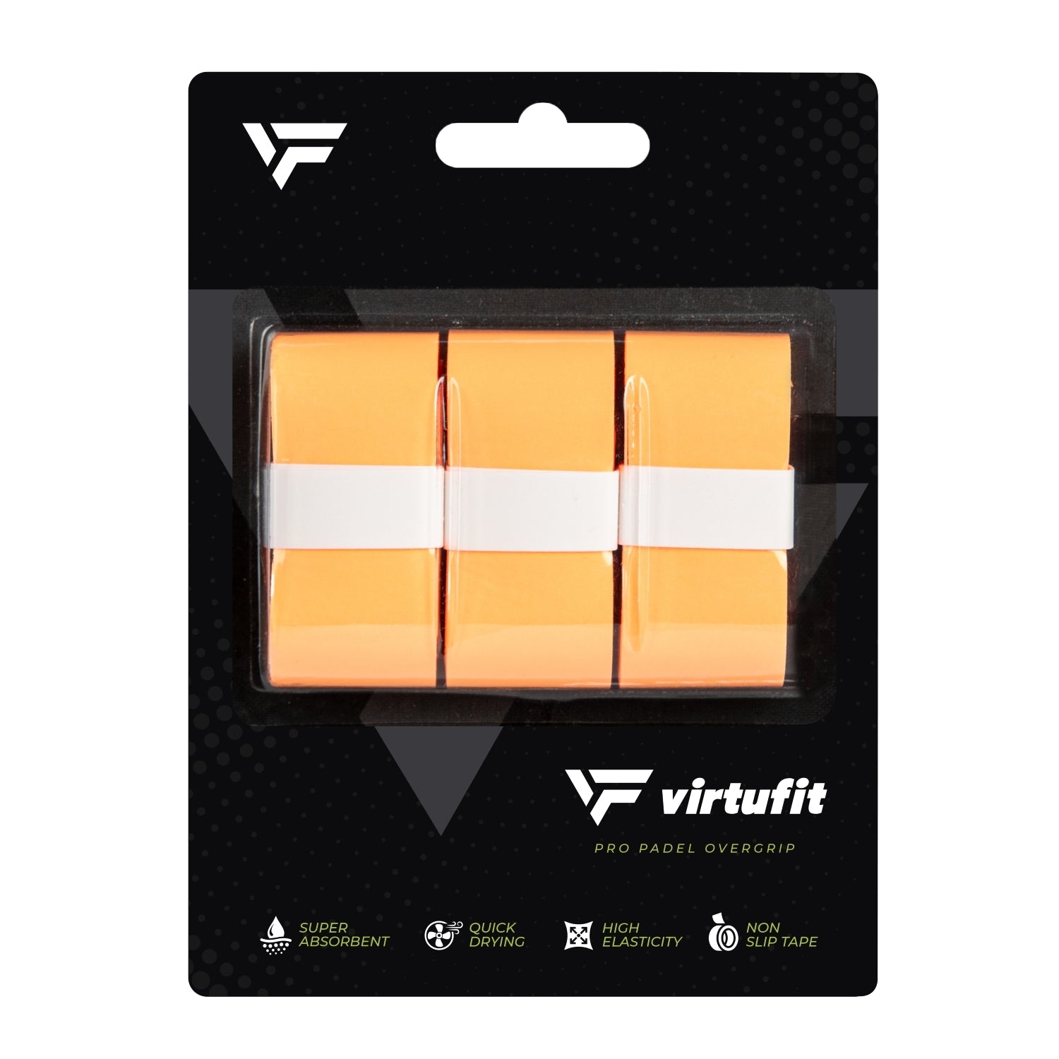 VirtuFit Pro Padel Overgrip - Orange - 9 Stuks