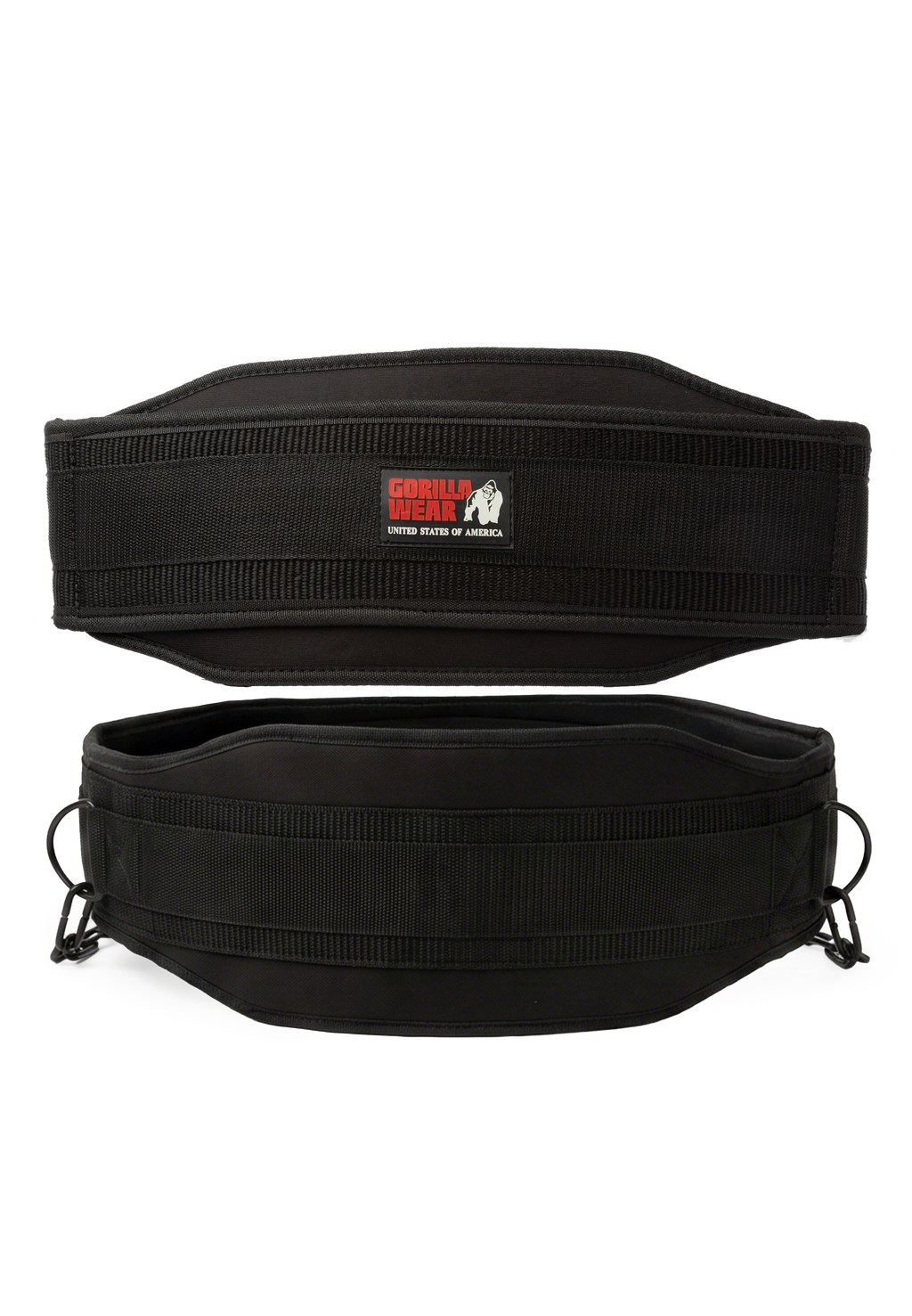 Gorilla Wear Nylon Dip Belt - Zwart