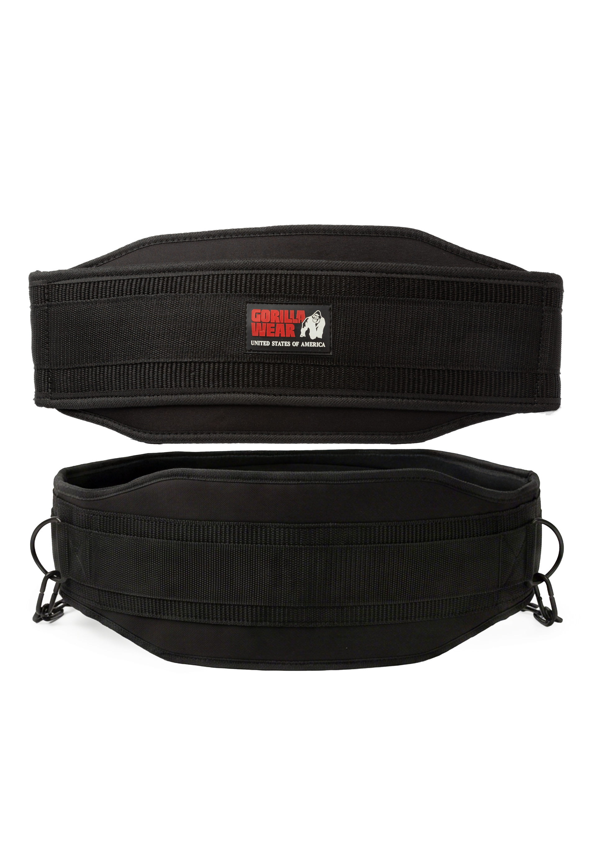 Gorilla Wear Nylon Dip Belt - Zwart