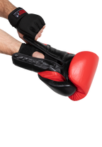 Gorilla Wear Gel Handschoenen met Omslag - Zwart/Wit