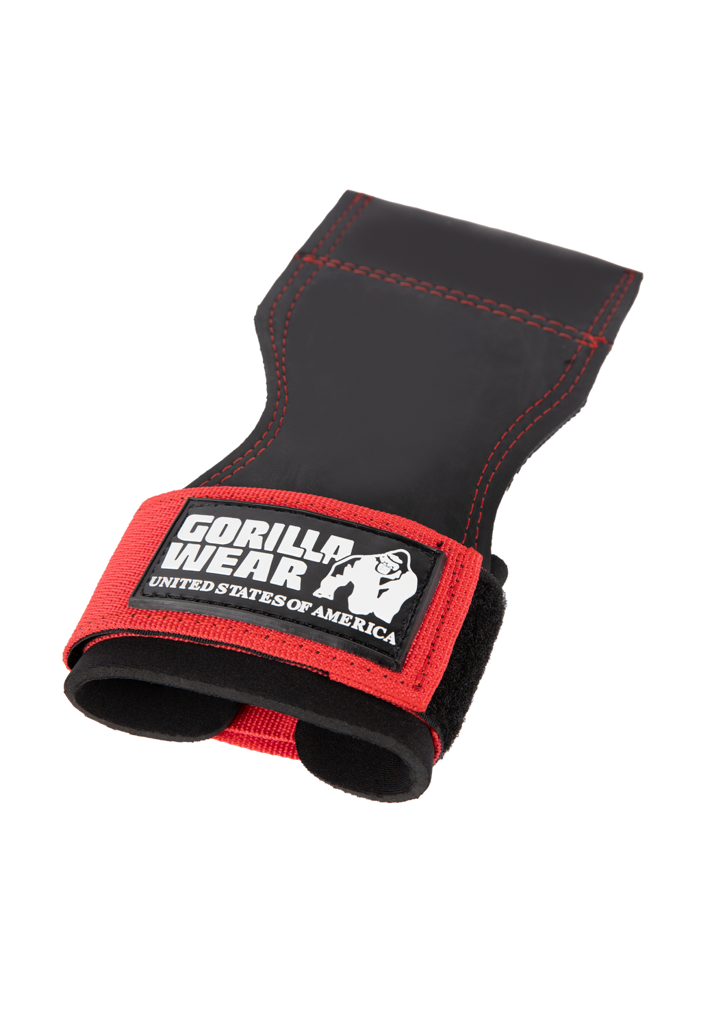 Gorilla Wear Lifting Grips - Zwart/Rood