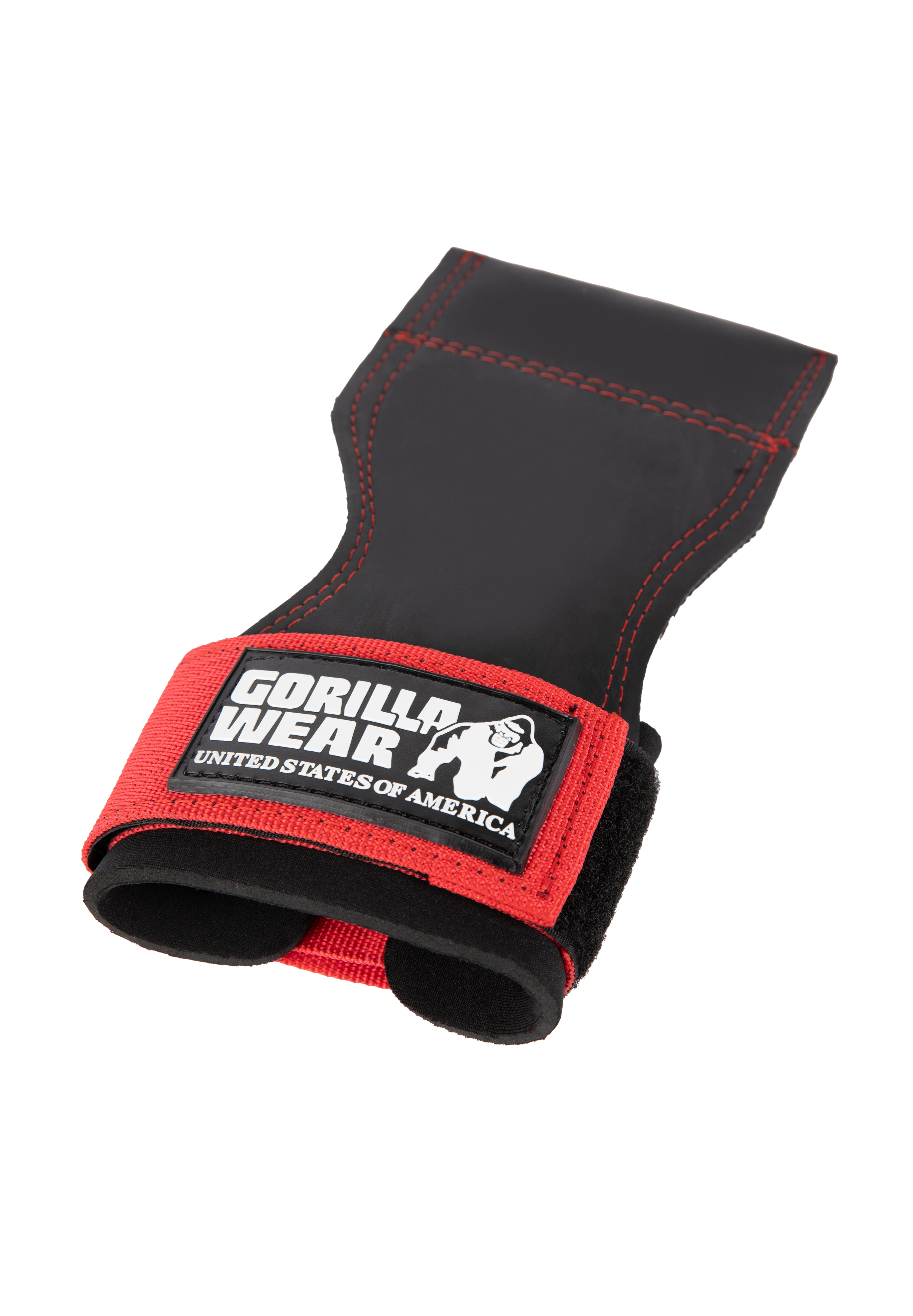 Gorilla Wear Lifting Grips - Zwart/Rood