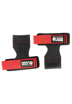 Gorilla Wear Lifting Grips - Zwart/Rood