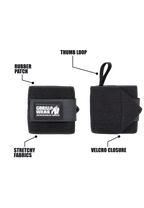 Gorilla Wear Basic Wrist Wraps - Zwart/Wit