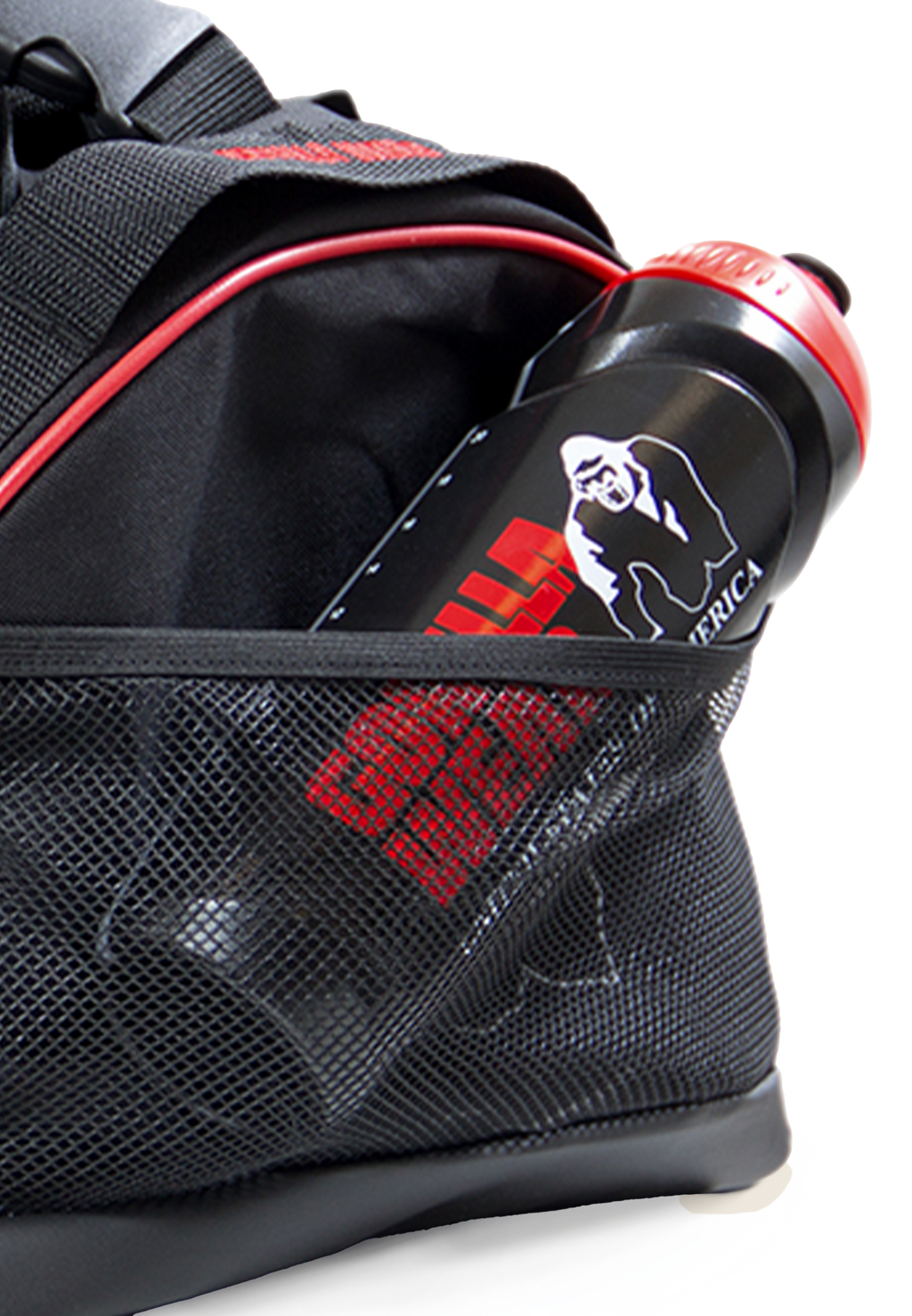 Gorilla Wear Jerome Sporttas - Zwart/Rood