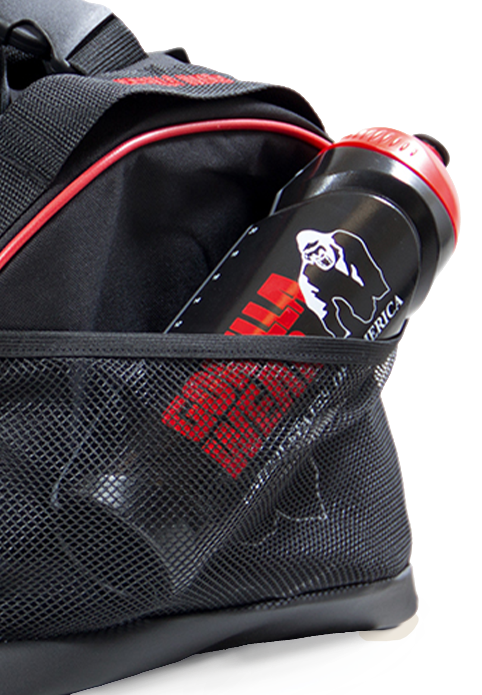 Gorilla Wear Jerome Sporttas - Zwart/Rood