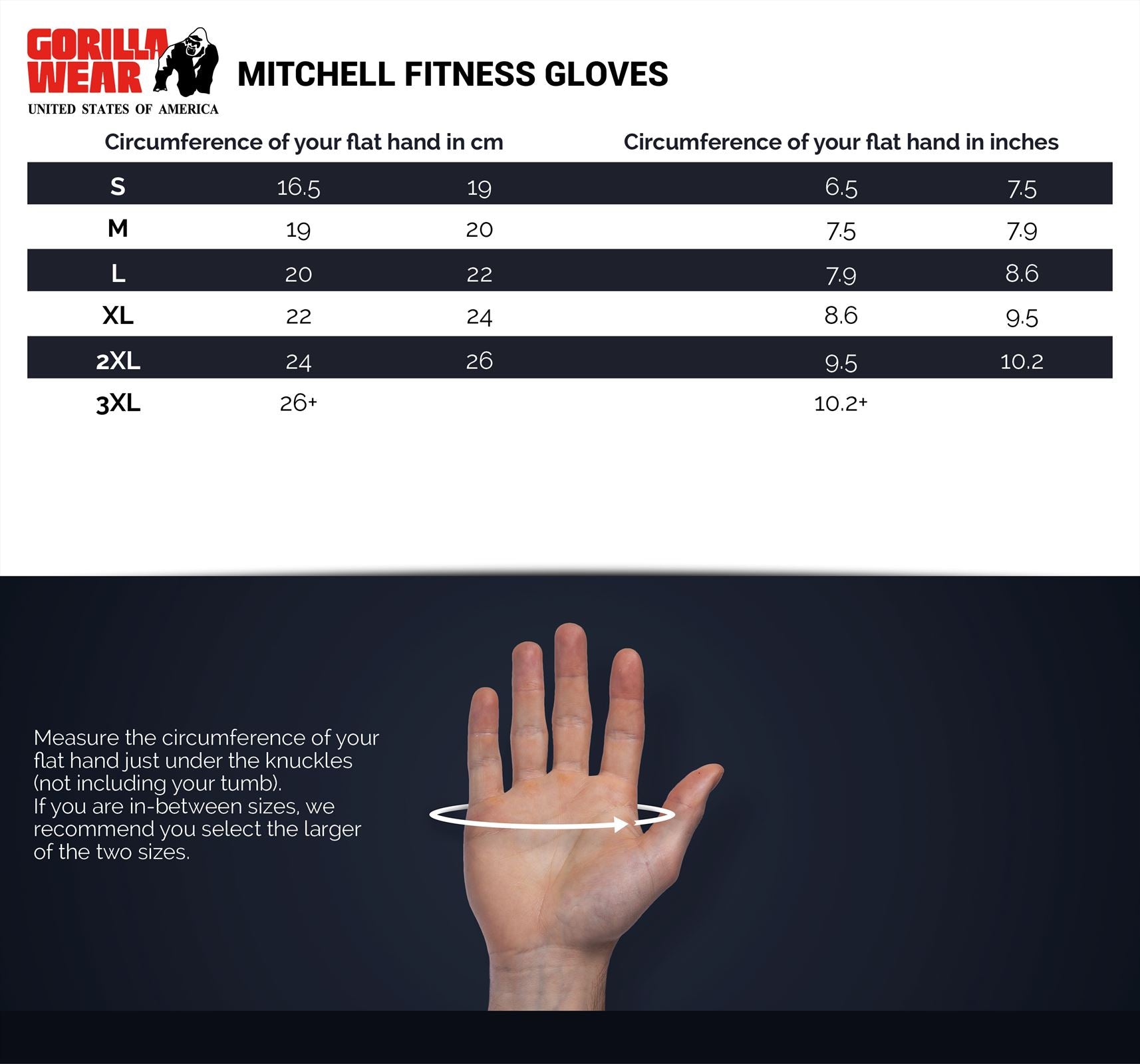 Gorilla Wear Mitchell Training Gloves - Fitness Handschoenen - Zwart