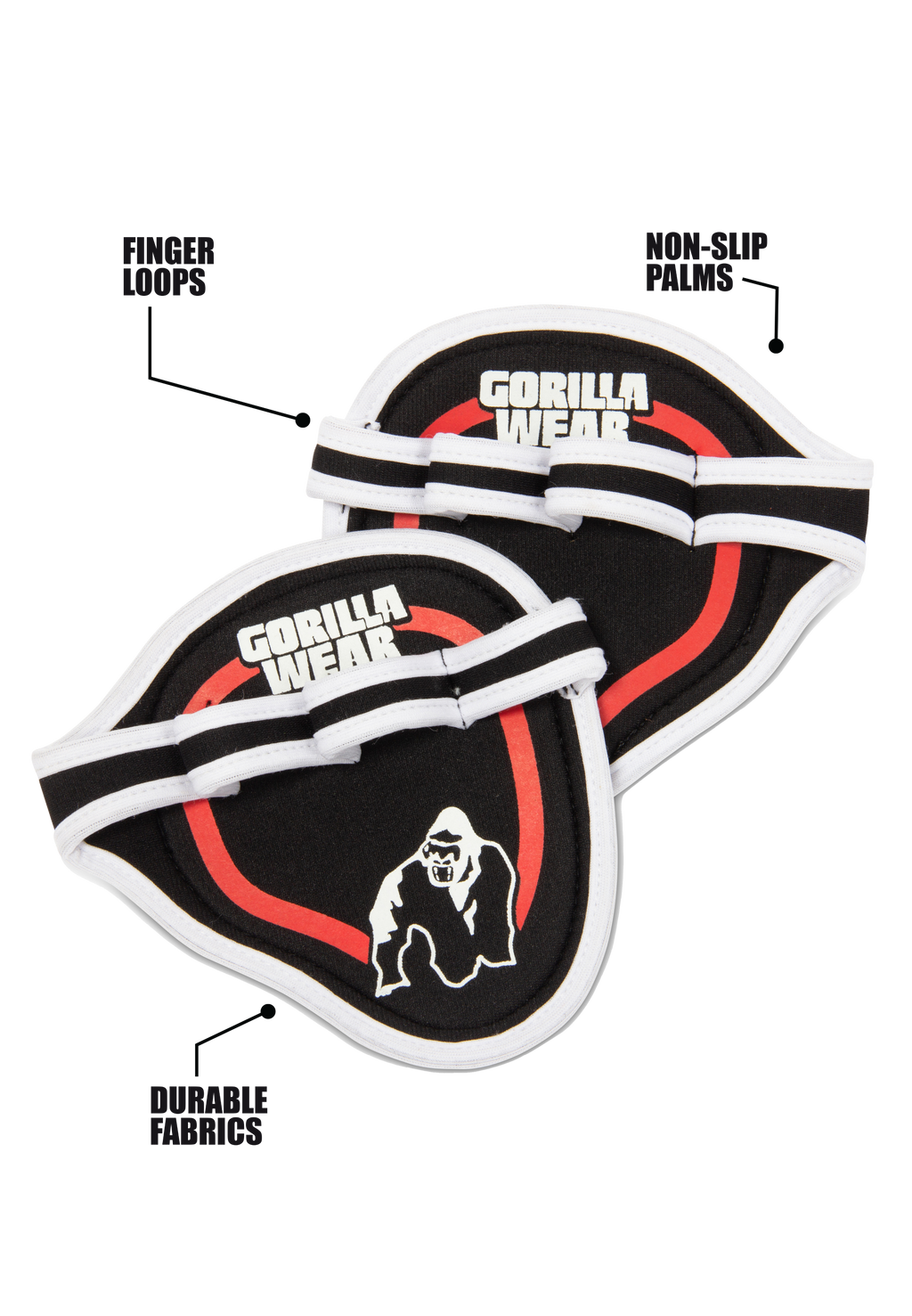 Gorilla Wear Palm Grip - Rood