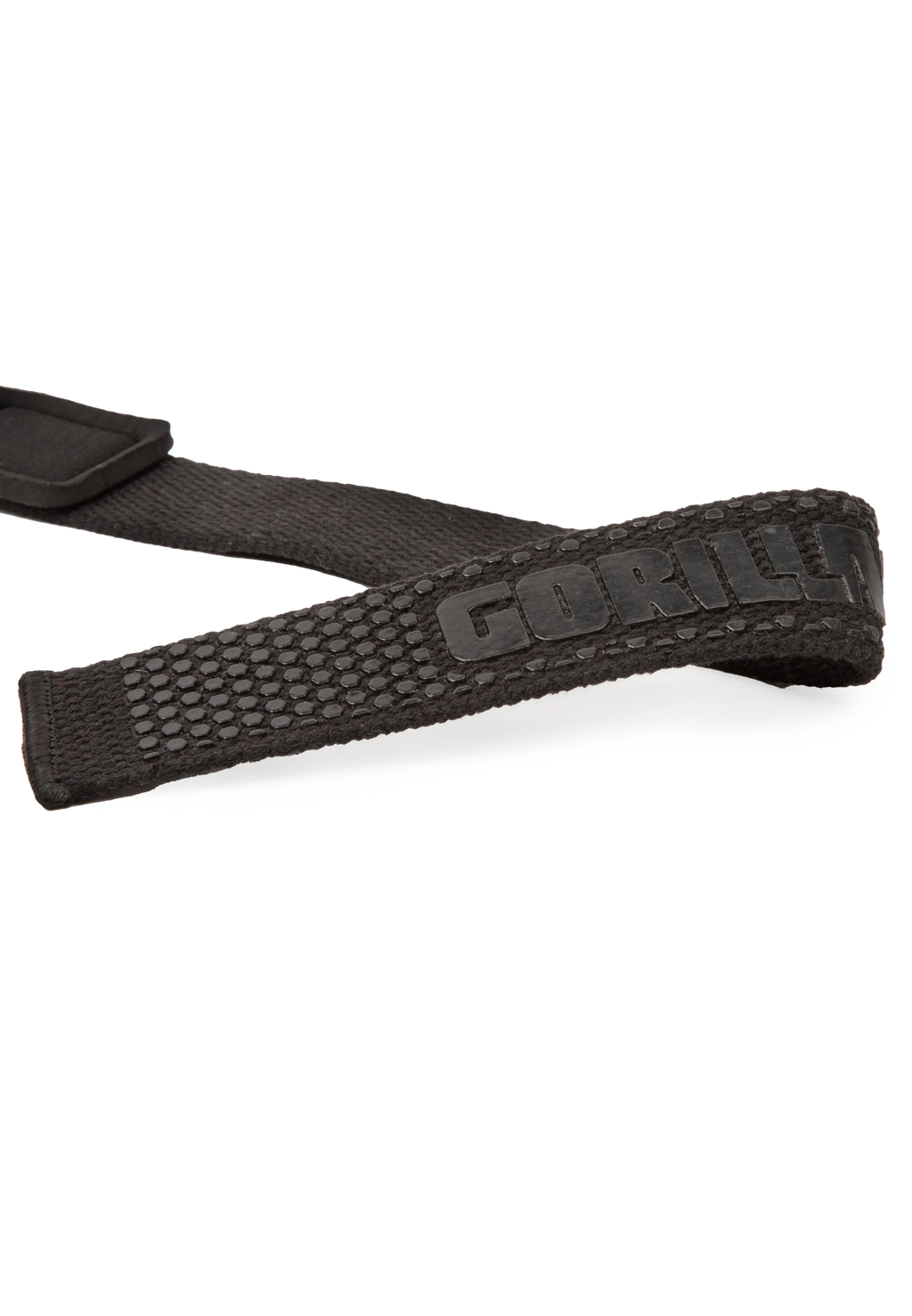 Gorilla Wear Gevoerde Siliconen Lifting Straps - Zwart