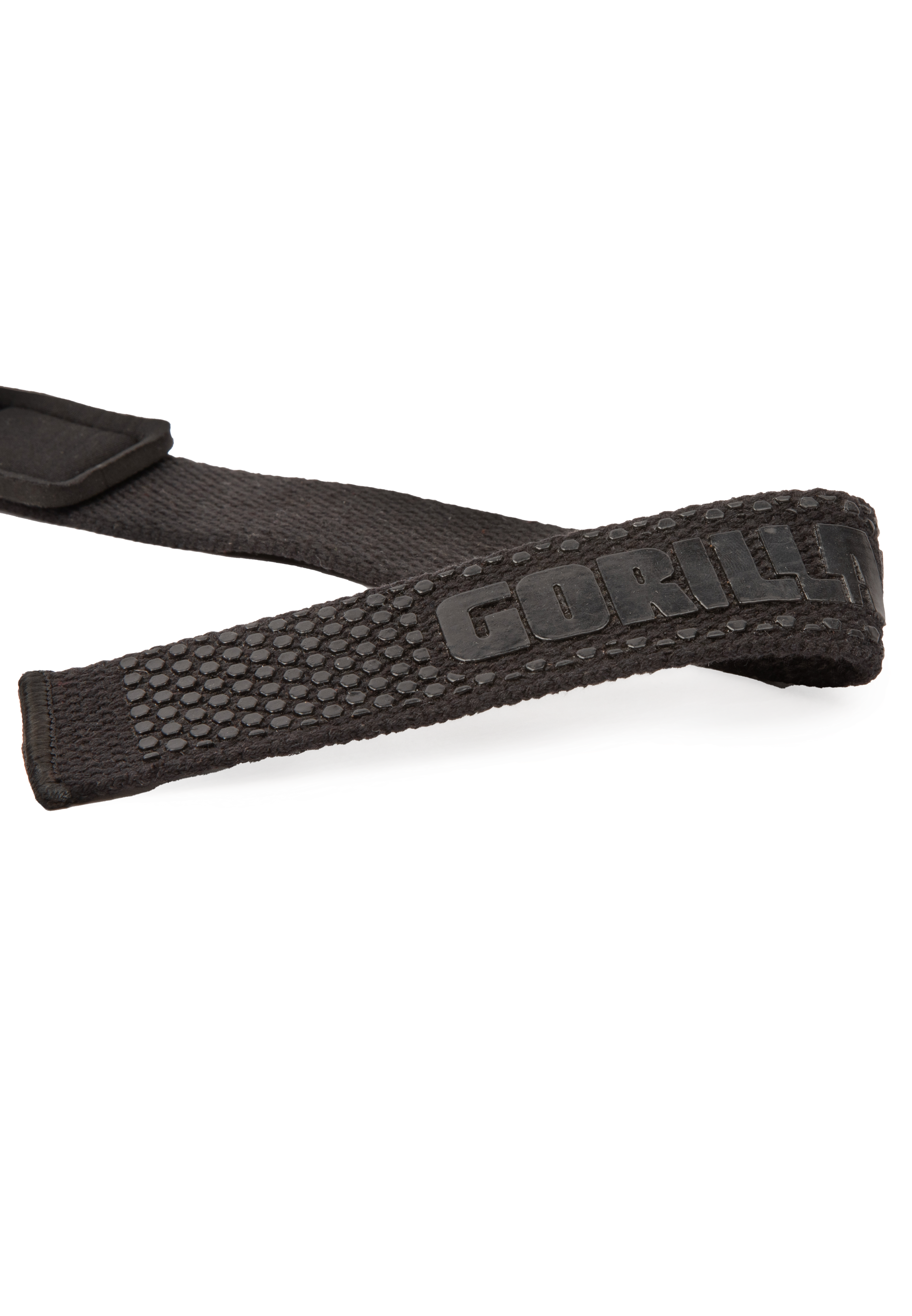 Gorilla Wear Gevoerde Siliconen Lifting Straps - Zwart