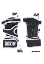 Gorilla Wear Yuma Krachtsport Handschoenen - Zwart/Wit