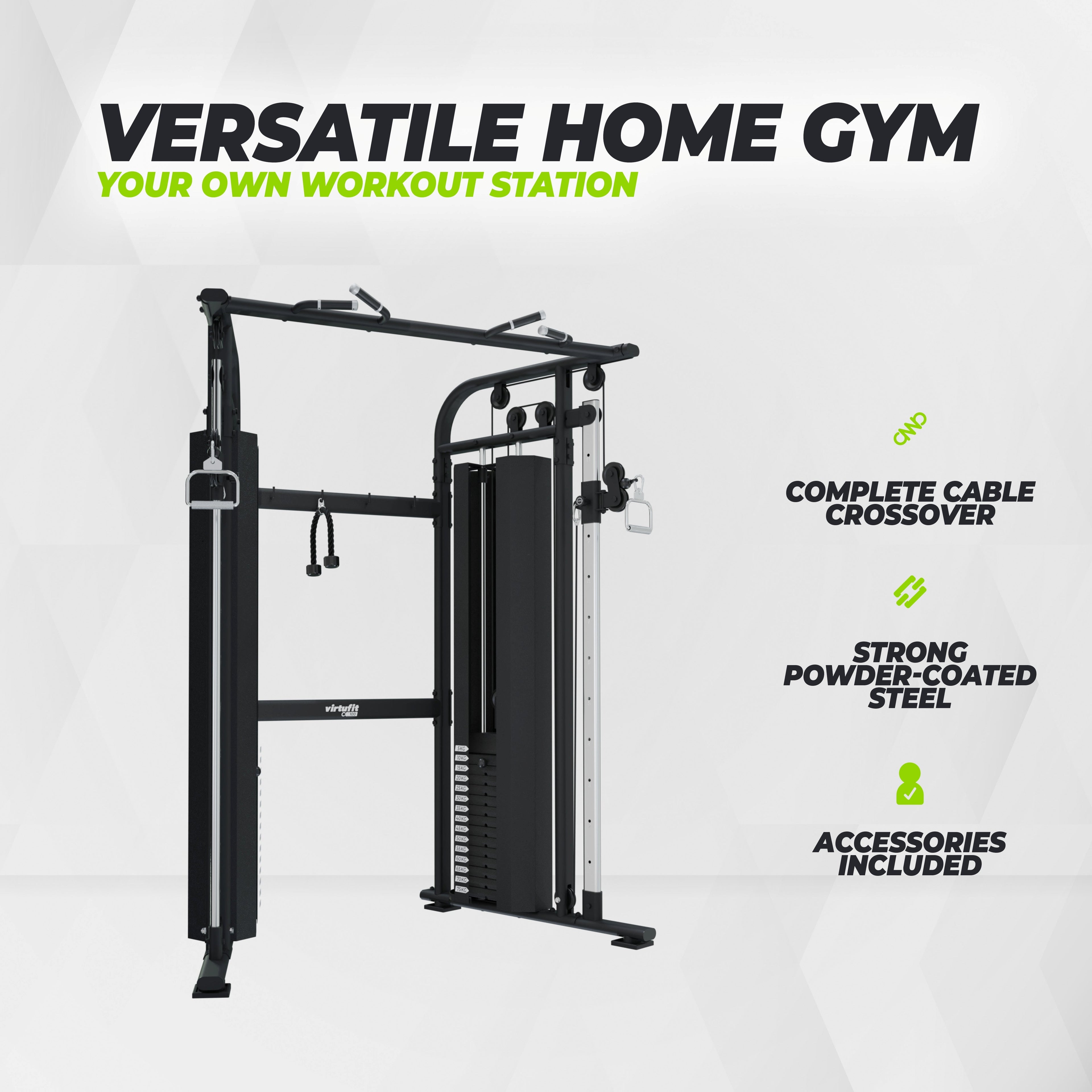 VirtuFit CC100 Cable Crossover - Dual Adjustable Pulley - Functional Trainer