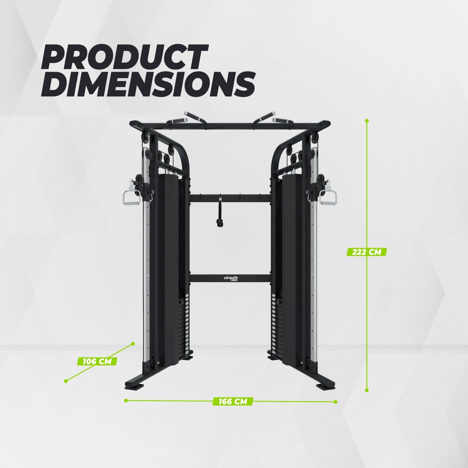 VirtuFit CC100 Cable Crossover - Dual Adjustable Pulley - Functional Trainer