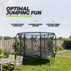 VirtuFit Premium Trampoline met Veiligheidsnet - Zwart - 366 cm