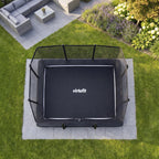 VirtuFit Premium Inground Trampoline met Veiligheidsnet - Zwart - 213 x 305 cm