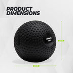 VirtuFit Slam Ball - Fitness Bal – 10 kg – Zwart