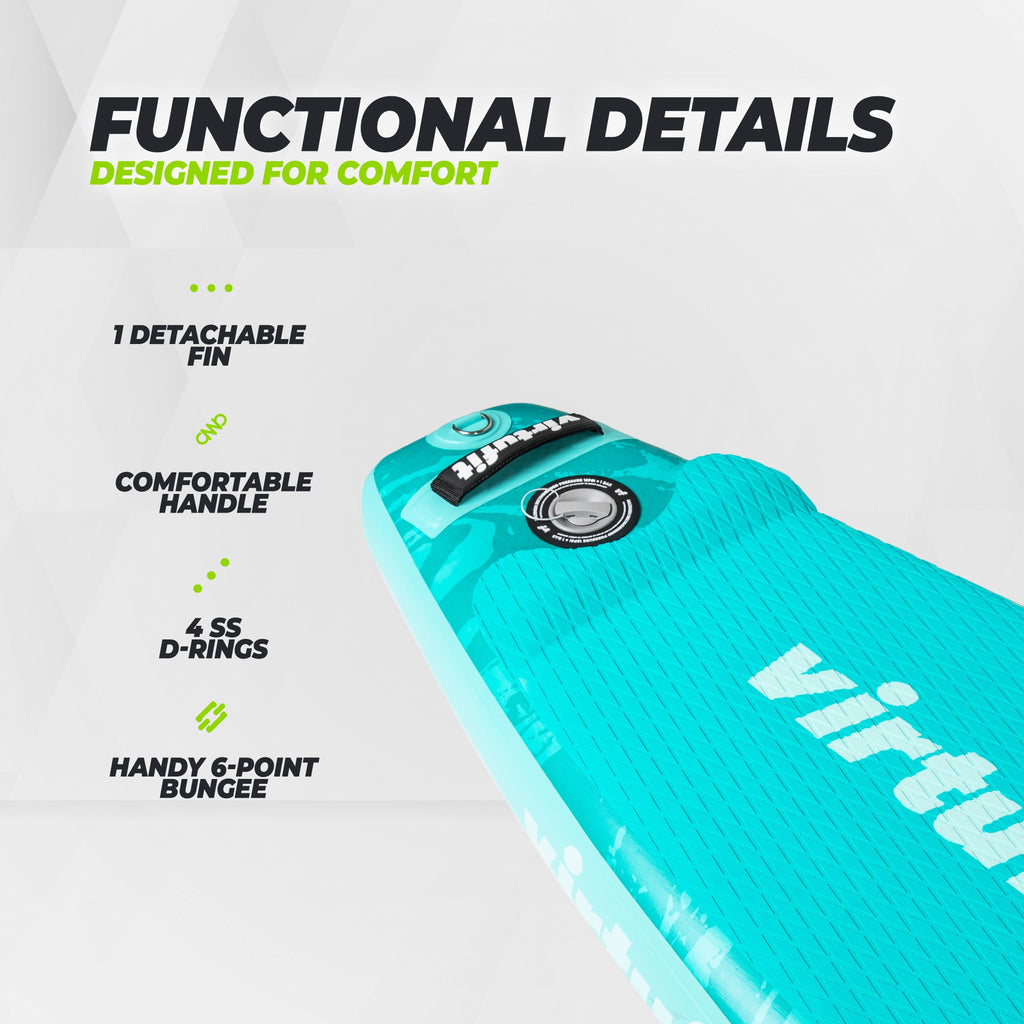 Virtufit Supboard Racer 381 - Sand Beige - Inclusief accessoires en draagtas