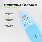 VirtuFit Supboard Splash 255 - Wave Blue - Met accessoires en draagtas