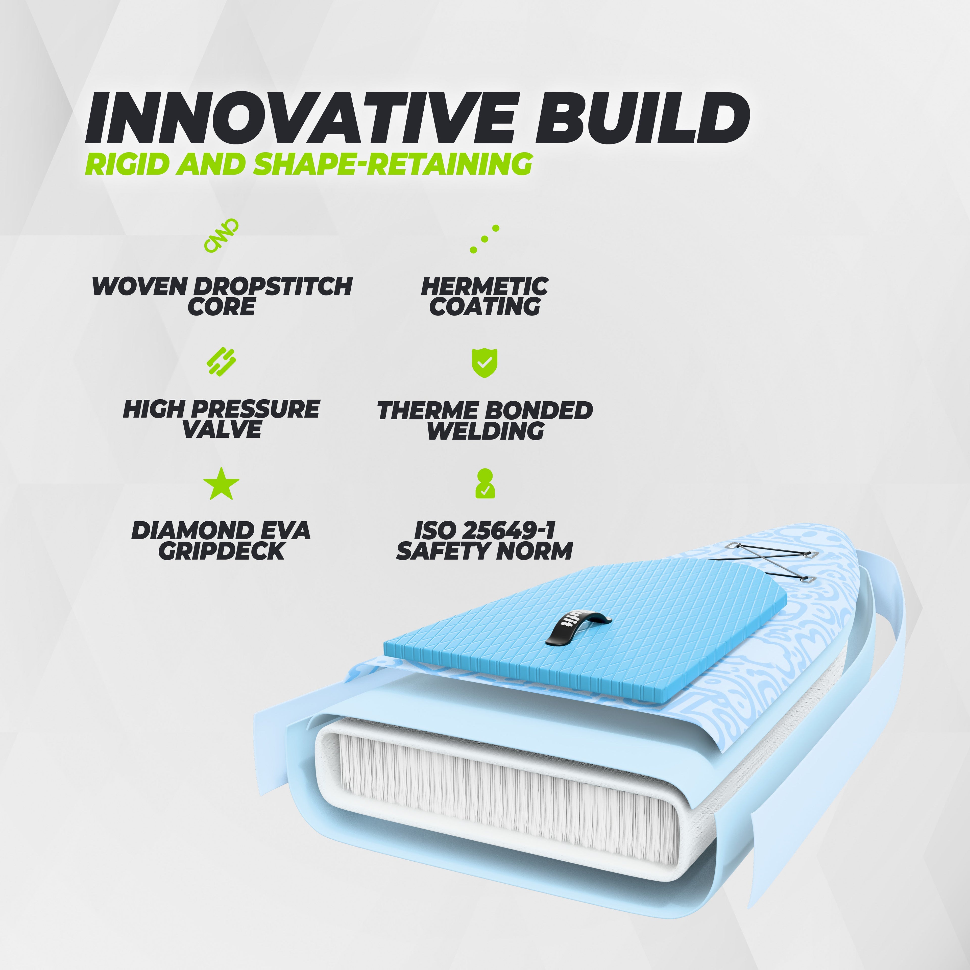 VirtuFit Supboard Splash 255 - Wave Blue - Met accessoires en draagtas