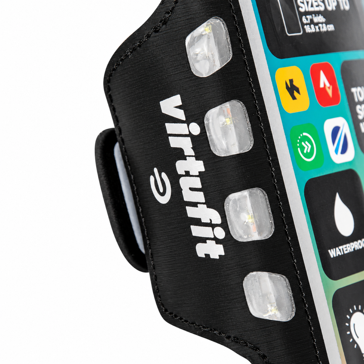 VirtuFit Lauftelefonarmband Pro mit LED