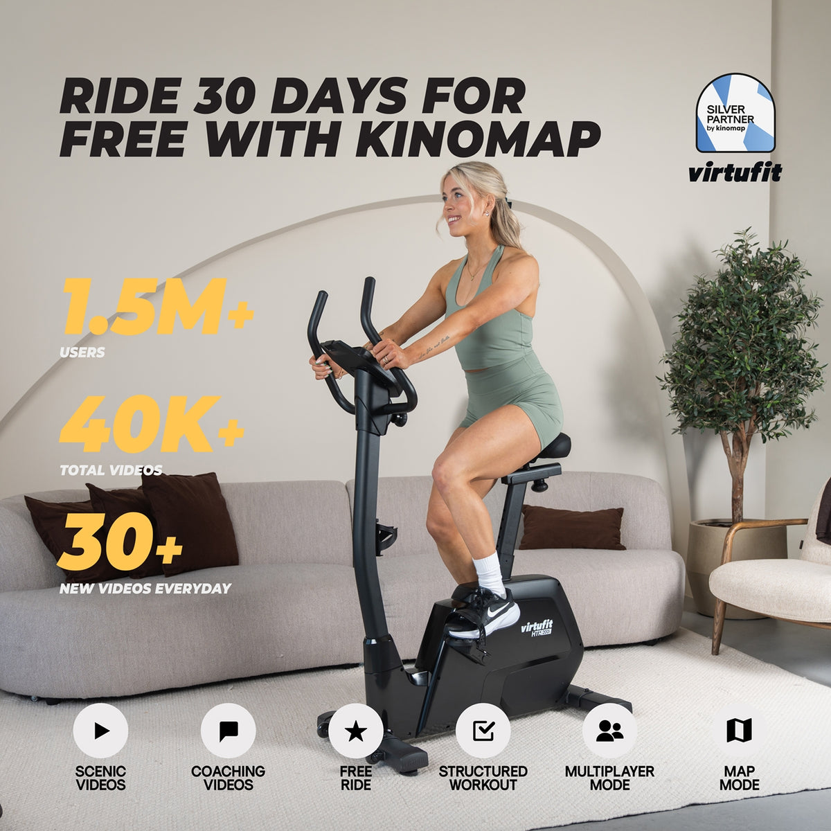 VirtuFit HTR200i Ergometer Heimtrainer (HTR 2.0)