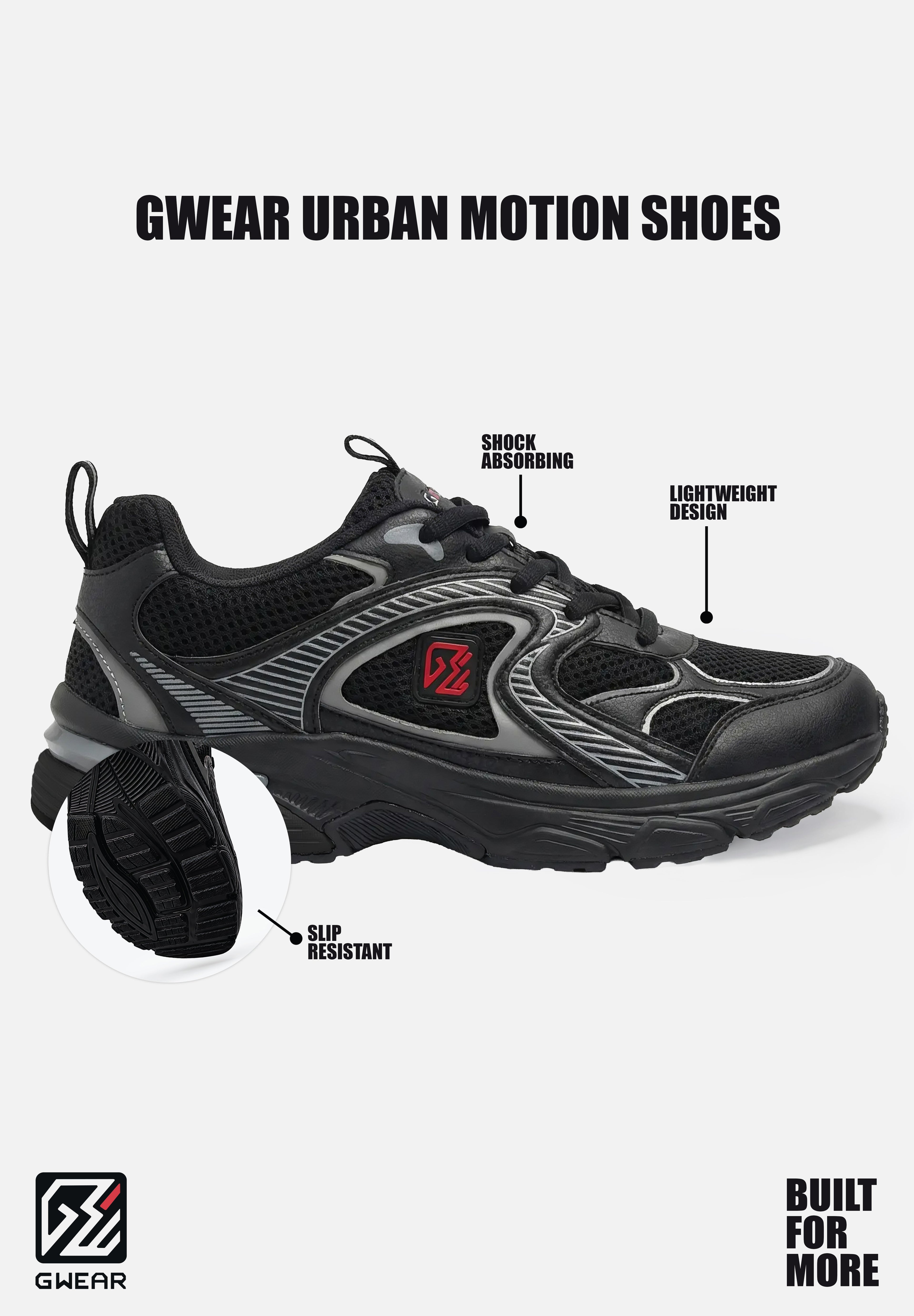 Gorilla Wear Gwear Urban Motion Sneakers - Zwart