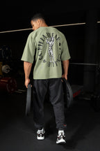 Gorilla Wear Russell Oversized T-shirt - Groen